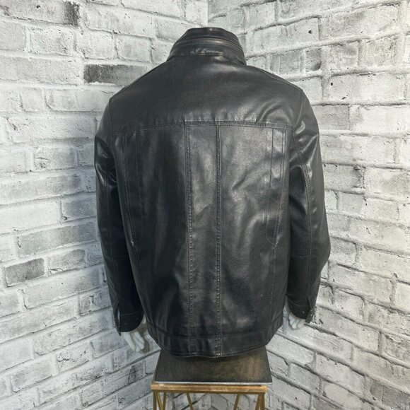 Tommy Hilfiger Faux Leather Quilt Lined Jacket - Picture 5 of 13